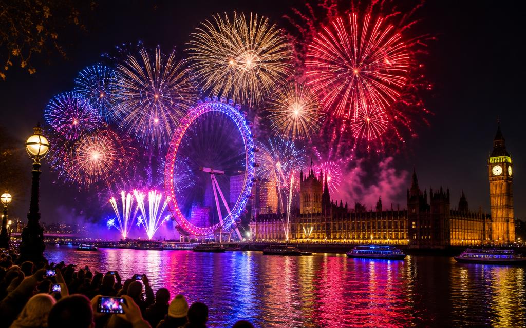 London New Year's Eve Fireworks, London